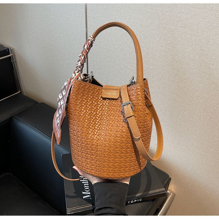 Riviera Woven Bucket Bag