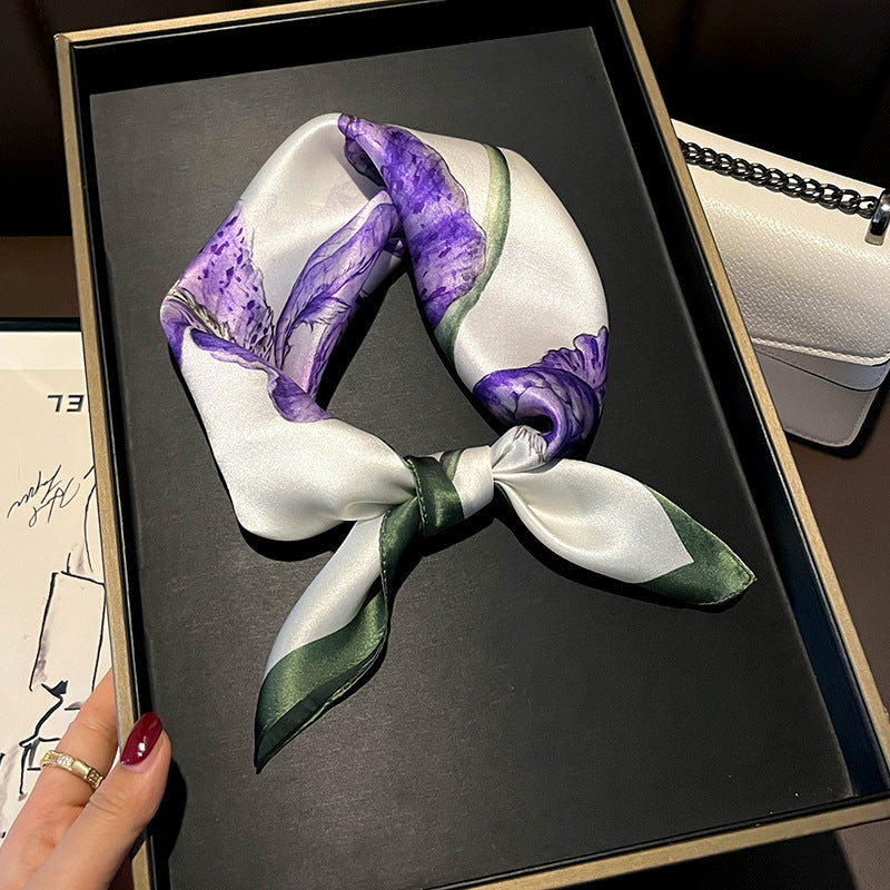 Petal Whisper Silk Scarf