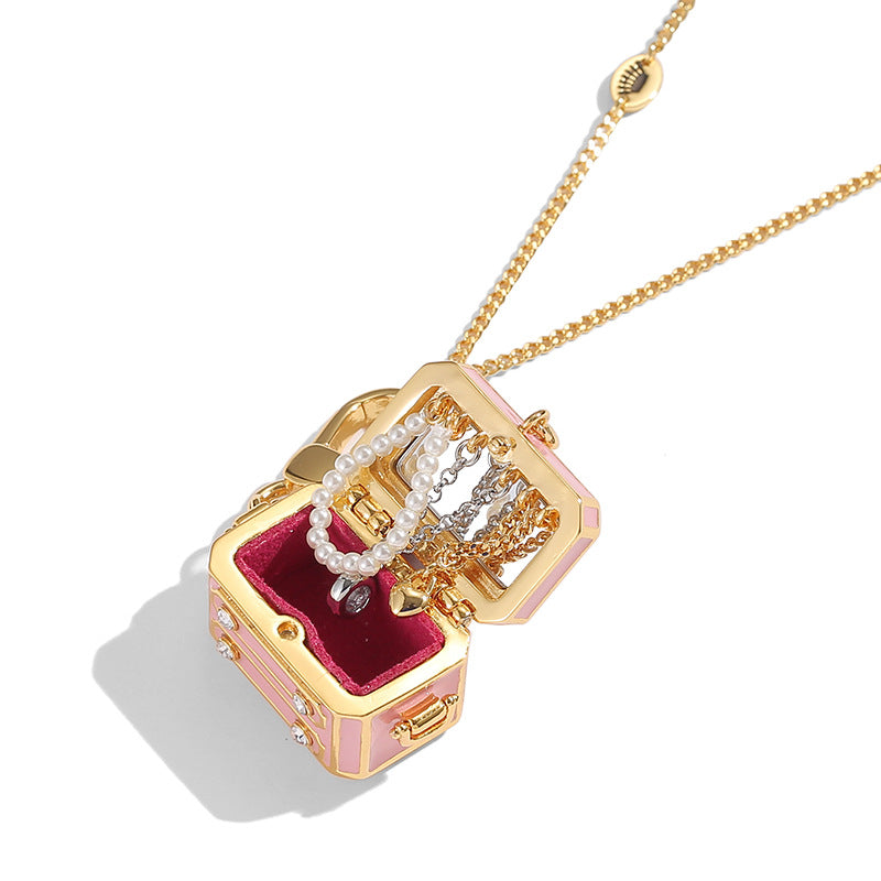 Enamel-Glazed Pendant - Pandora Box