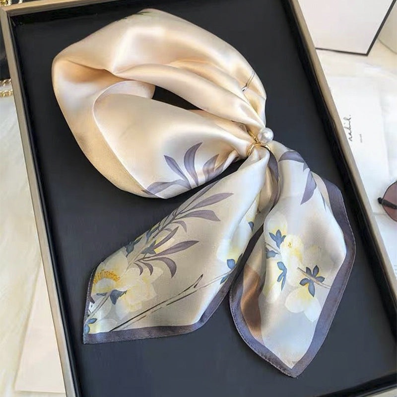Petal Whisper Silk Scarf