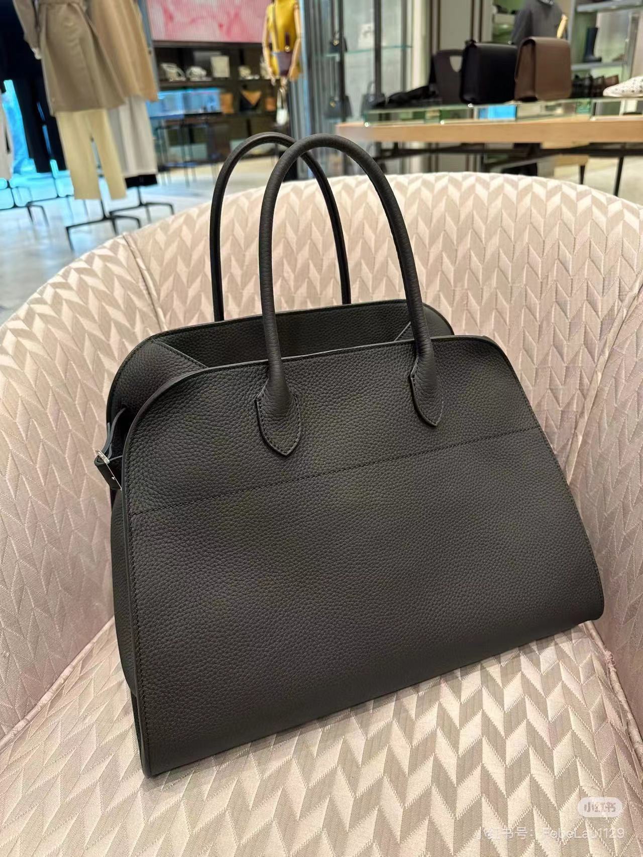 Grand Buckle Top-Handle Tote