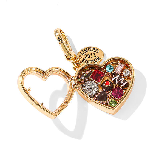 Enamel-Glazed Pendant - Valentine's Heart