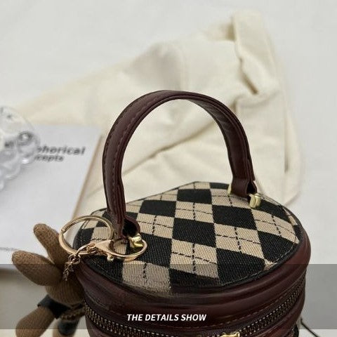 Argyle Bunny Barrel Bag