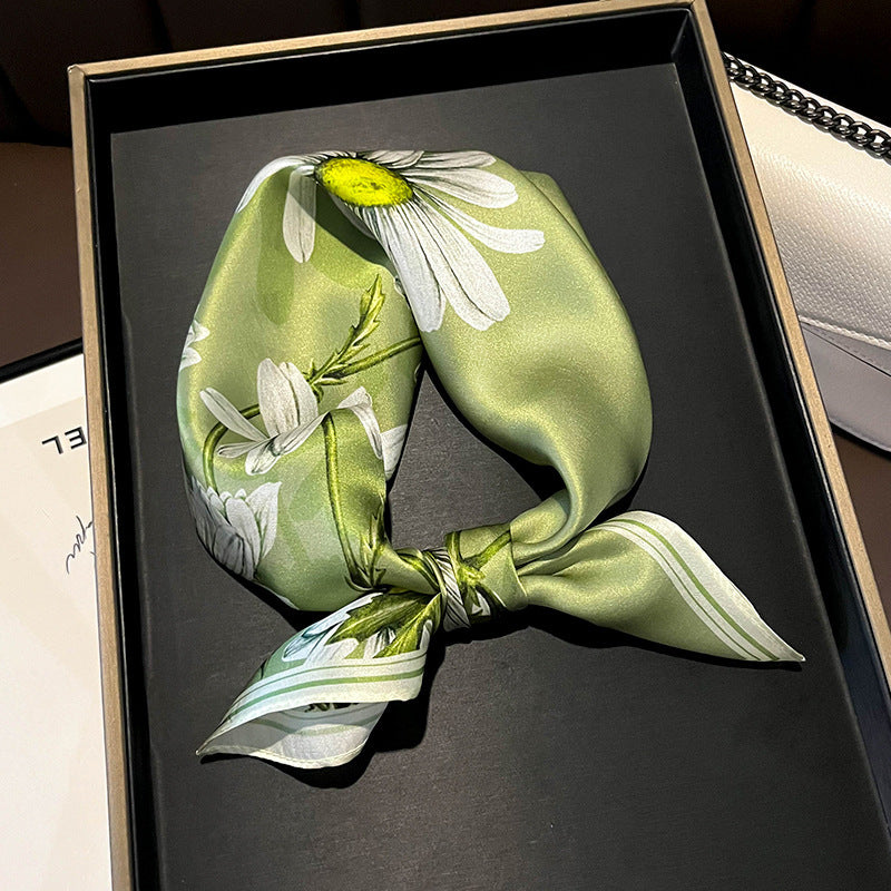 Petal Whisper Silk Scarf