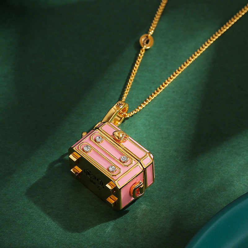 Enamel-Glazed Pendant - Pandora Box