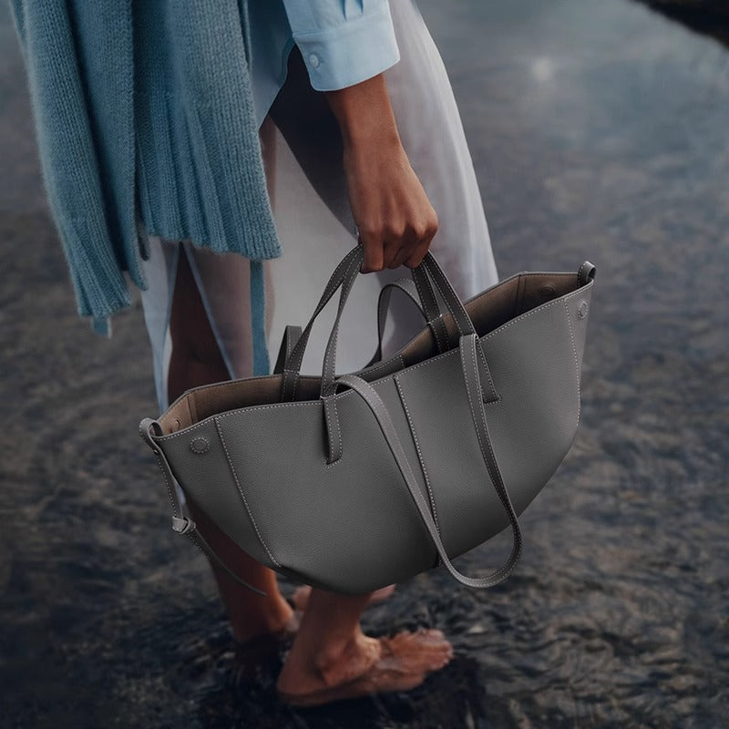 Tulip Leather Tote