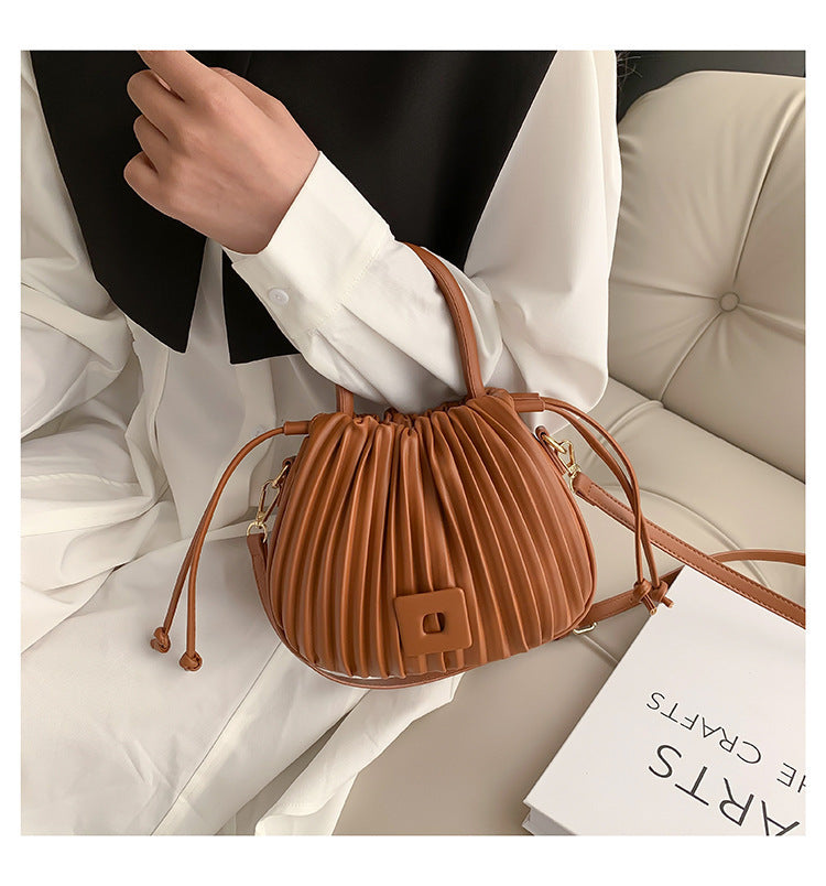 Aria Pleated Shoulder Bag