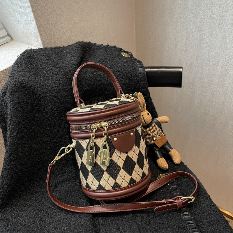 Argyle Bunny Barrel Bag