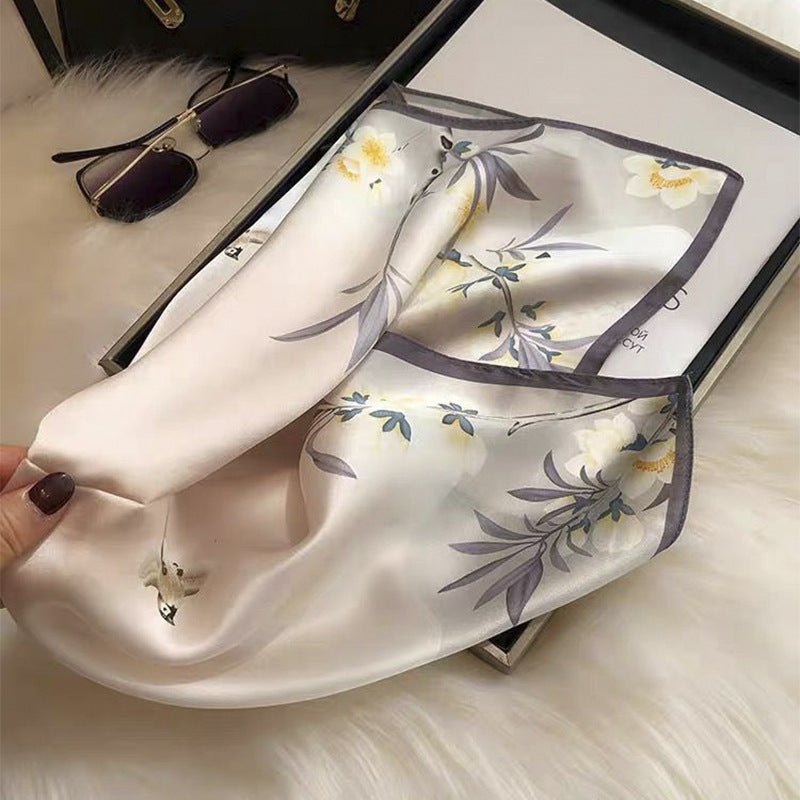 Petal Whisper Silk Scarf