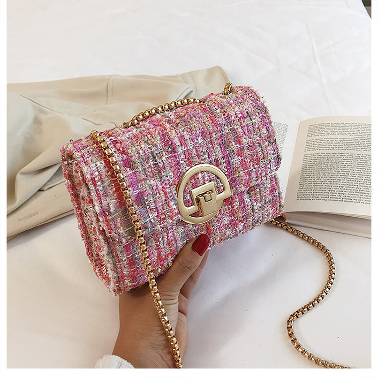 Midnight Tweed Charm Bag