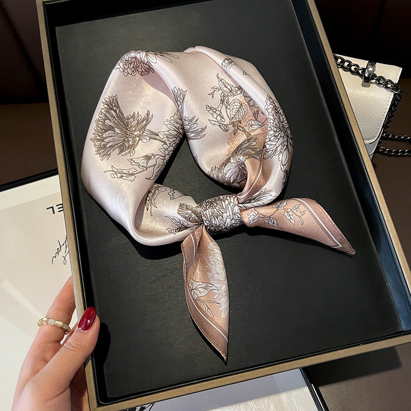 Petal Whisper Silk Scarf