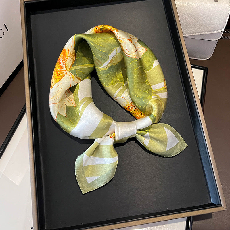 Petal Whisper Silk Scarf