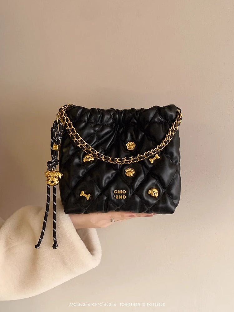 Quilted Icon Puppy Pouch