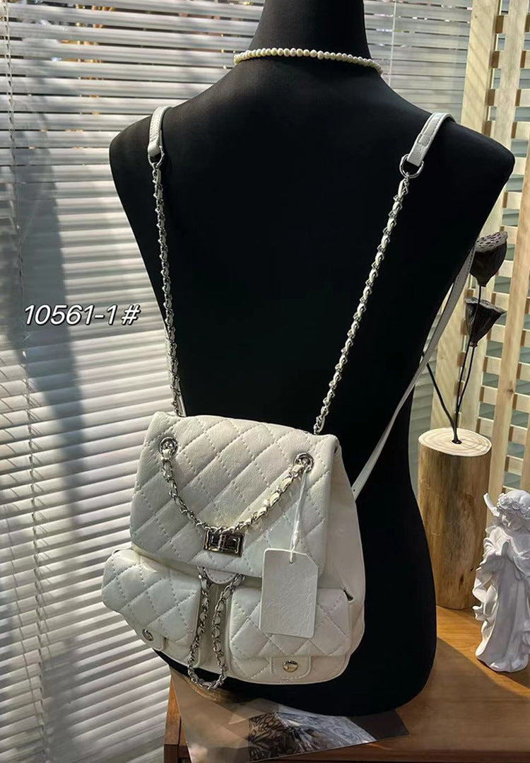 Quilted Flap Mini Backpack