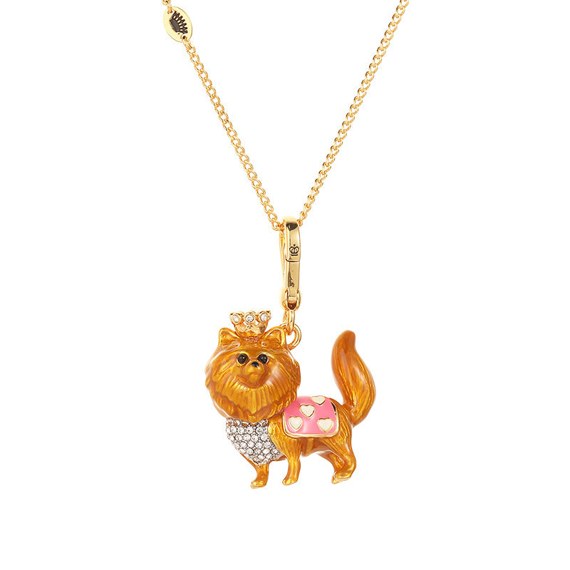 Enamel-Glazed Pendant - Chow Chow