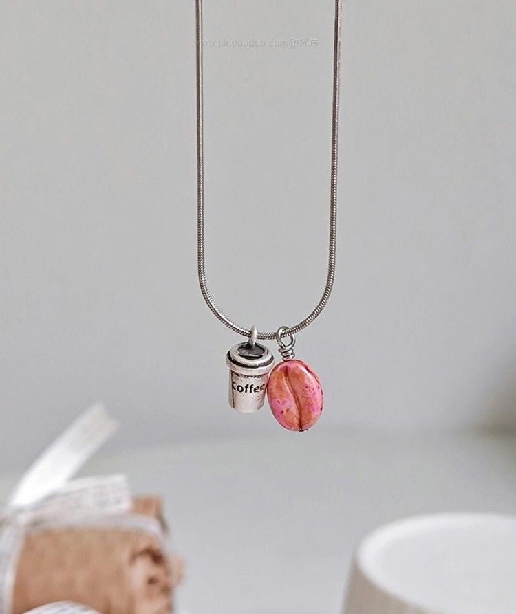 Coffee Bean Chic Necklace