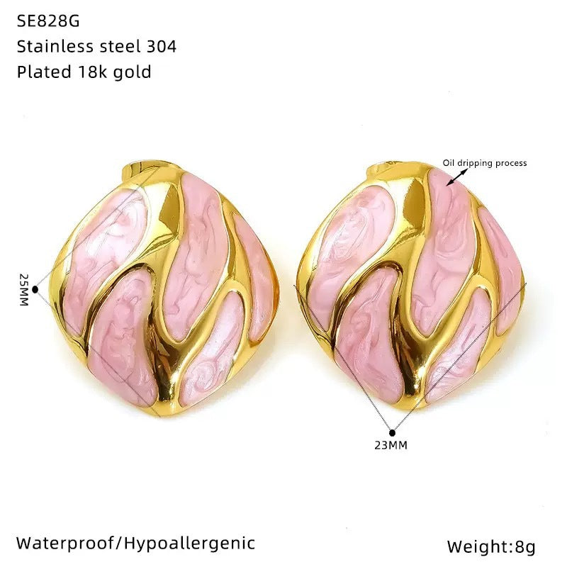 Urban Feminine Enamel Studs