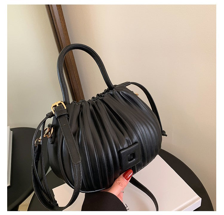 Aria Pleated Shoulder Bag