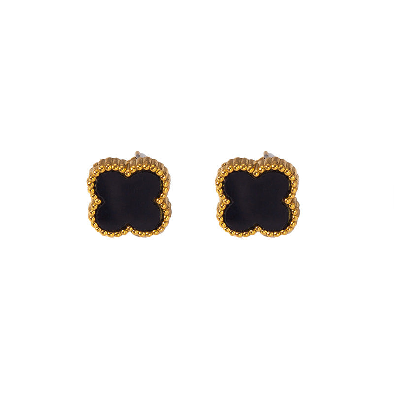 Gold-plated Clover Charm Set