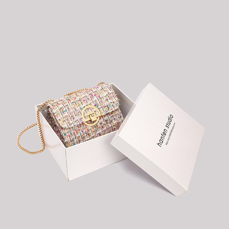 Midnight Tweed Charm Bag