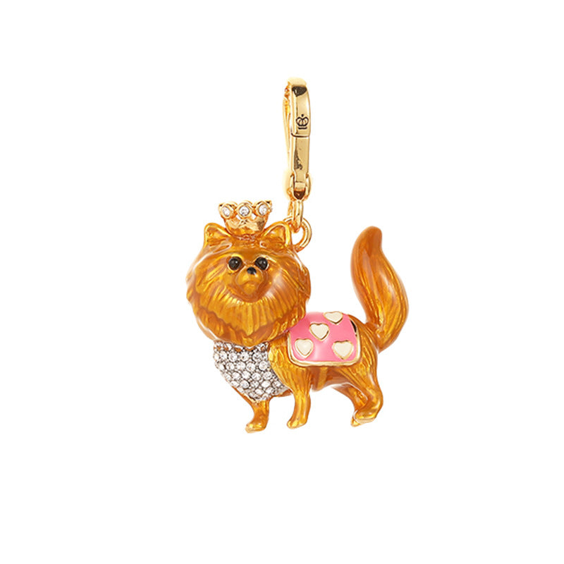 Enamel-Glazed Pendant - Chow Chow
