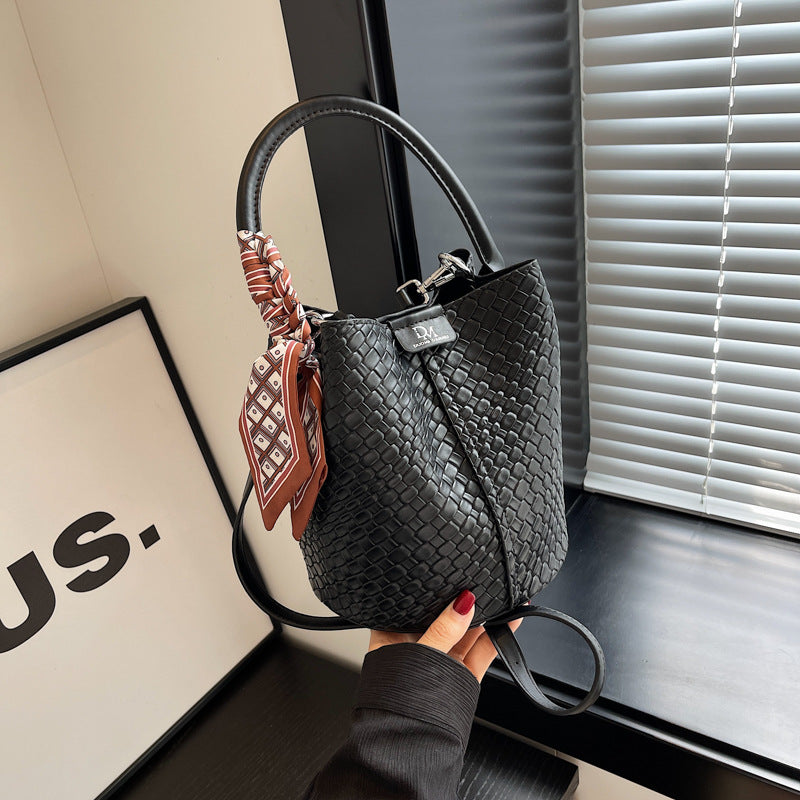 Riviera Woven Bucket Bag