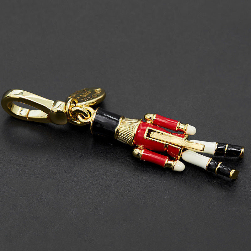 Enamel-Glazed Pendant - Nutcracker