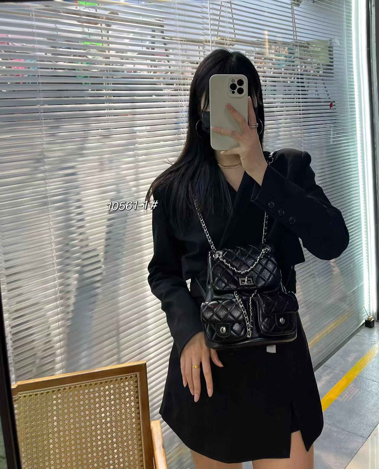 Quilted Flap Mini Backpack
