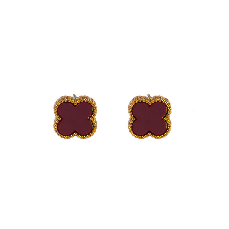 Gold-plated Clover Charm Set