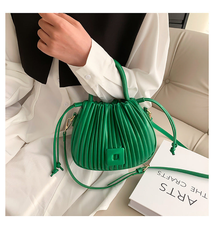 Aria Pleated Shoulder Bag