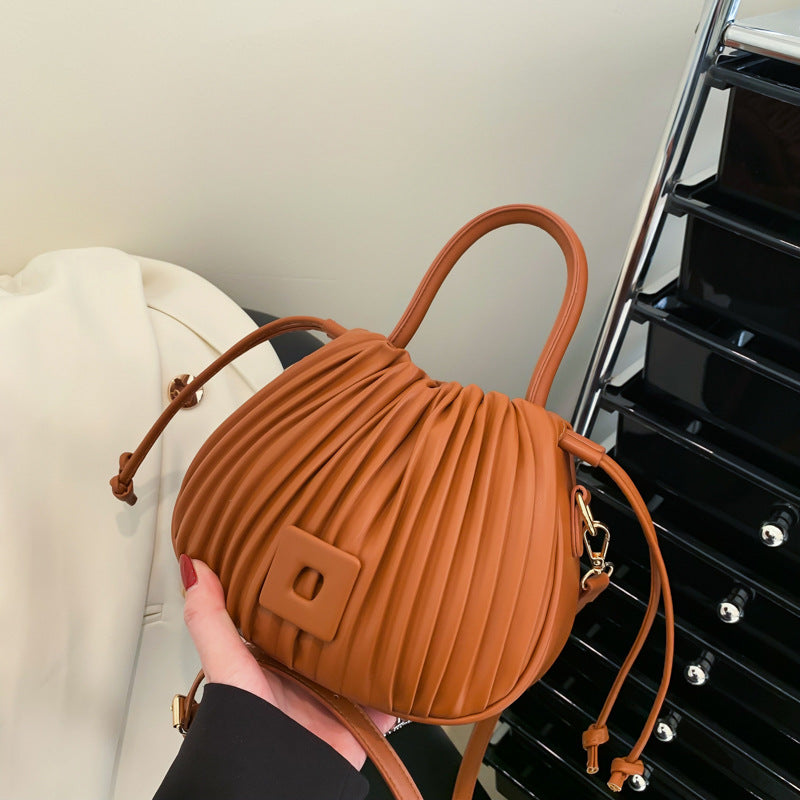 Aria Pleated Shoulder Bag