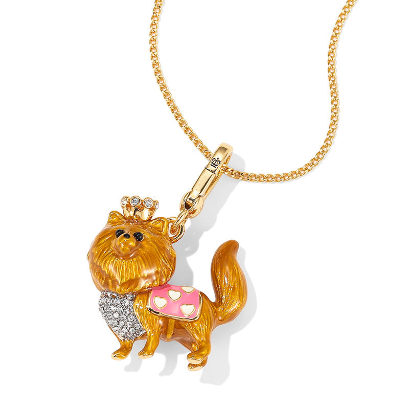 Enamel-Glazed Pendant - Chow Chow