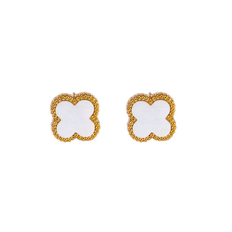 Gold-plated Clover Charm Set