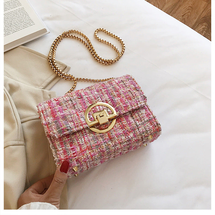 Midnight Tweed Charm Bag