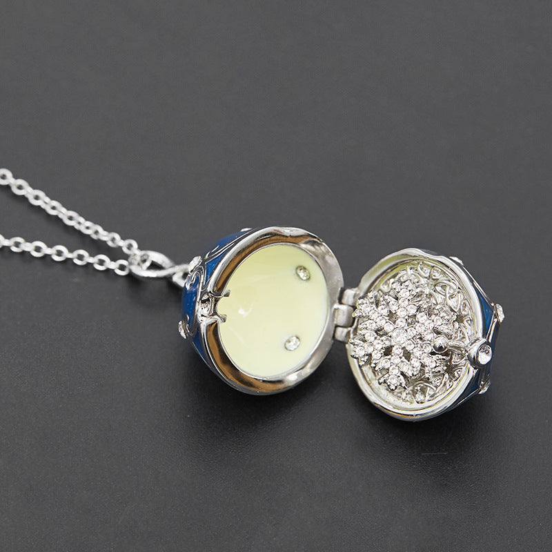 Enamel-Glazed Pendant - Treasure Egg