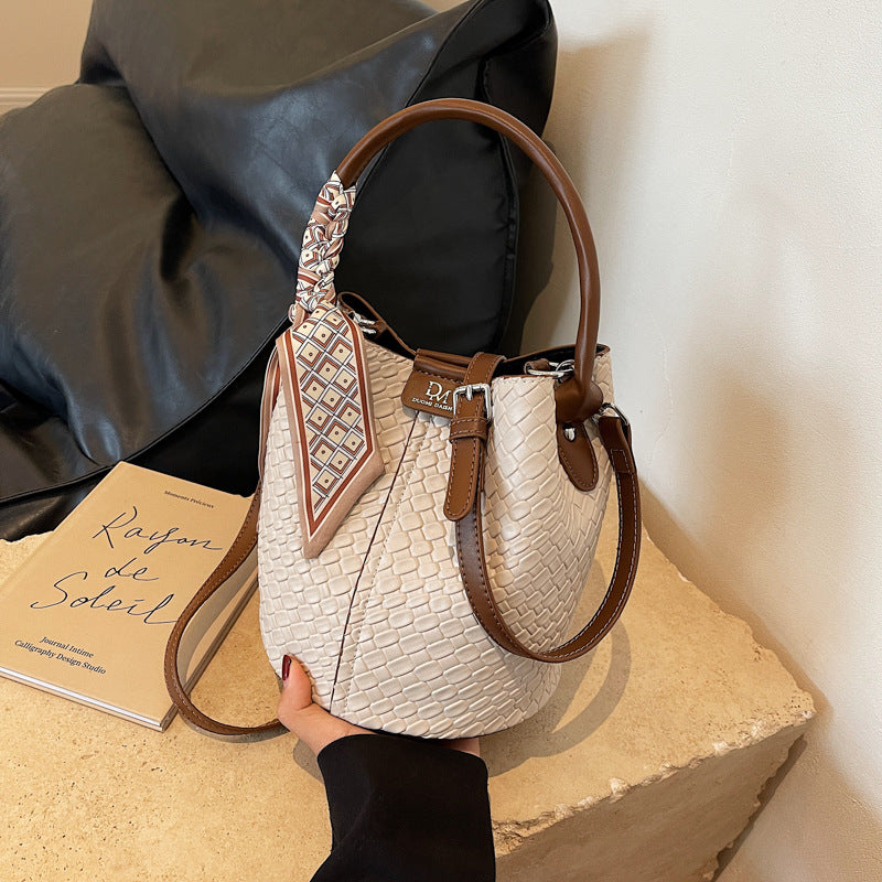 Riviera Woven Bucket Bag
