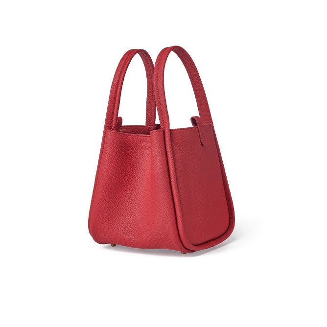 Pebbled Leather Basket