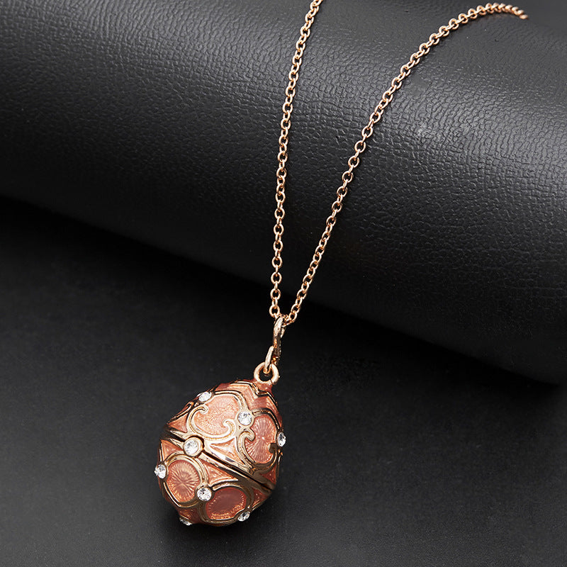 Enamel-Glazed Pendant - Treasure Egg