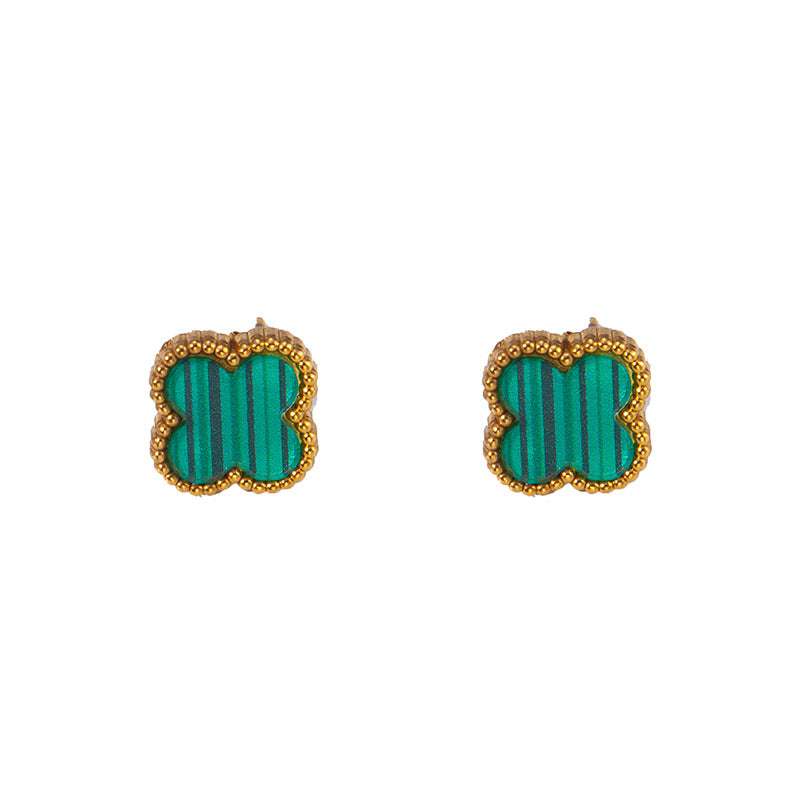 Gold-plated Clover Charm Set