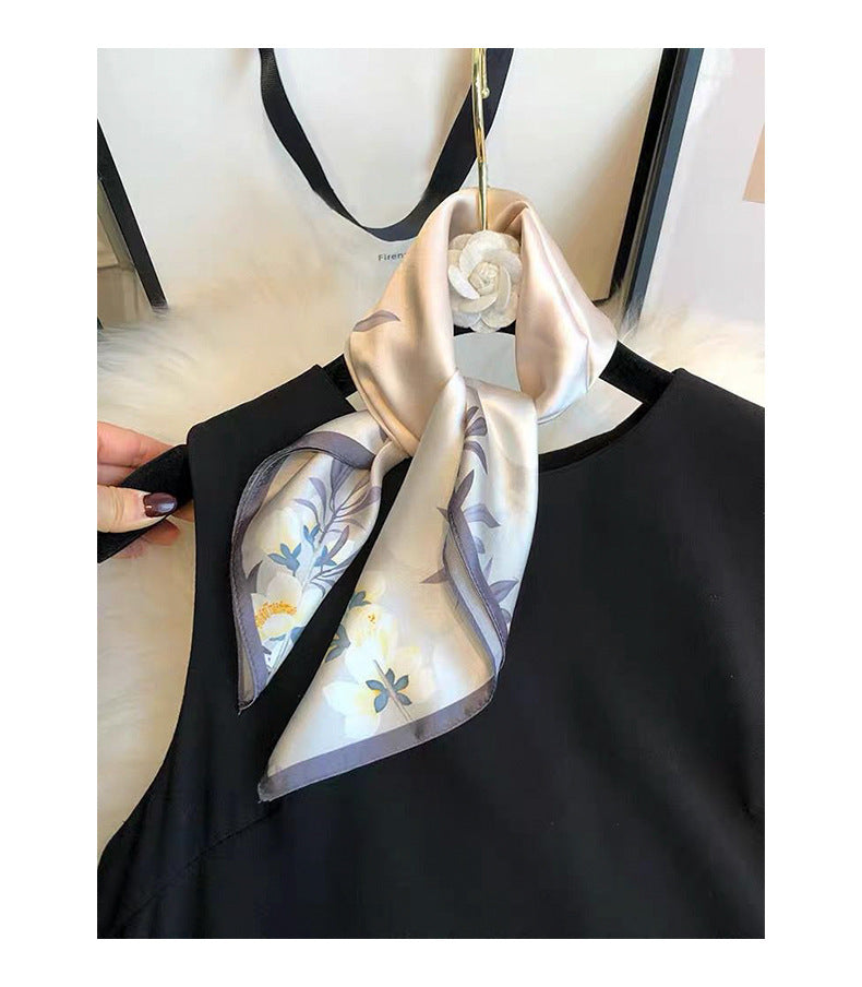 Petal Whisper Silk Scarf
