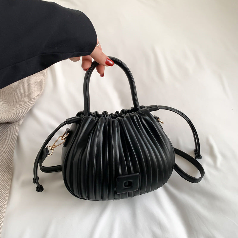 Aria Pleated Shoulder Bag