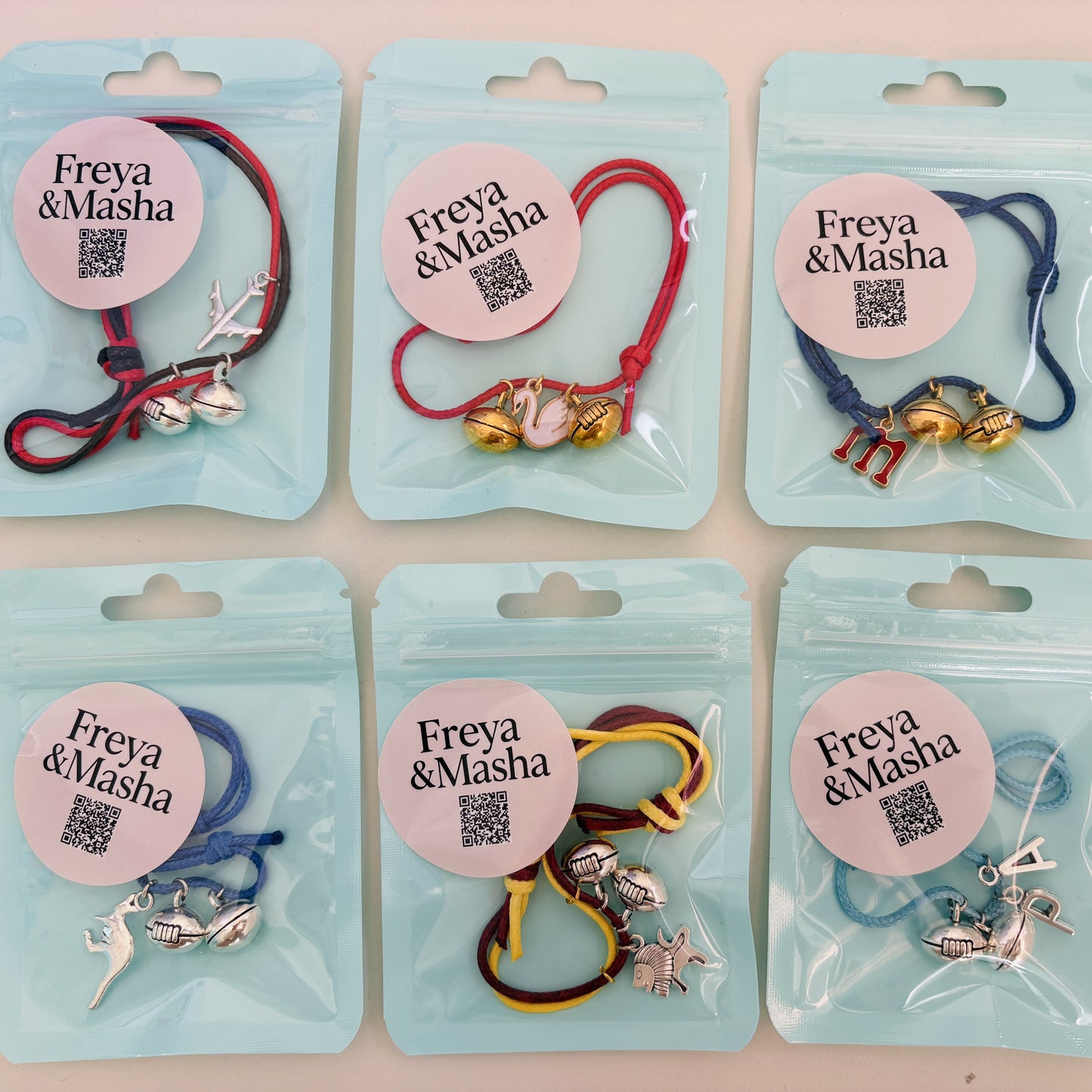 Handcrafted AFL Team Bracelets by Freya & Masha
