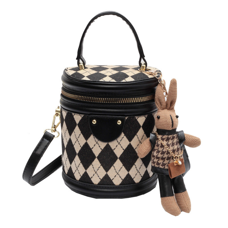 Argyle Bunny Barrel Bag