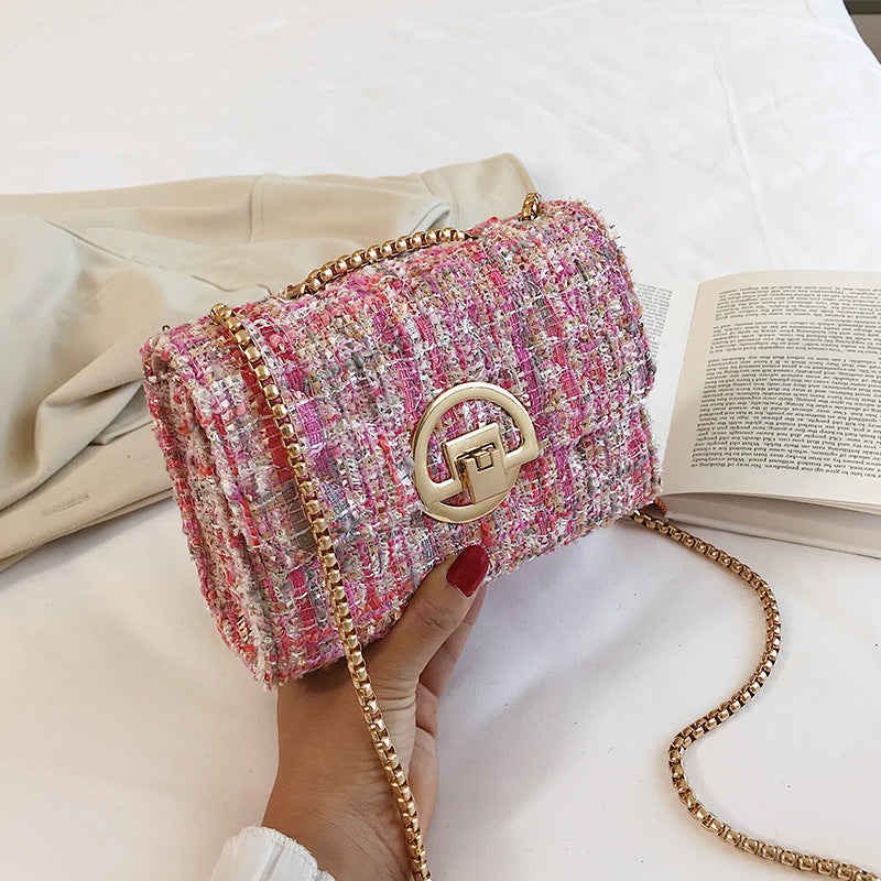 Midnight Tweed Charm Bag