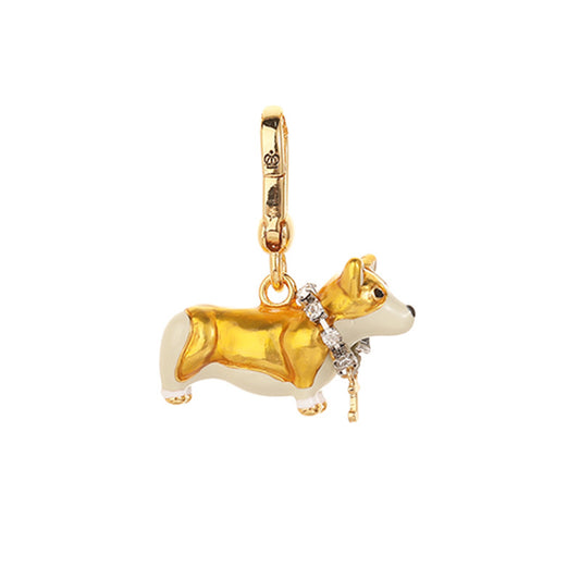 Enamel-Glazed Pendant - Welsh Corgi