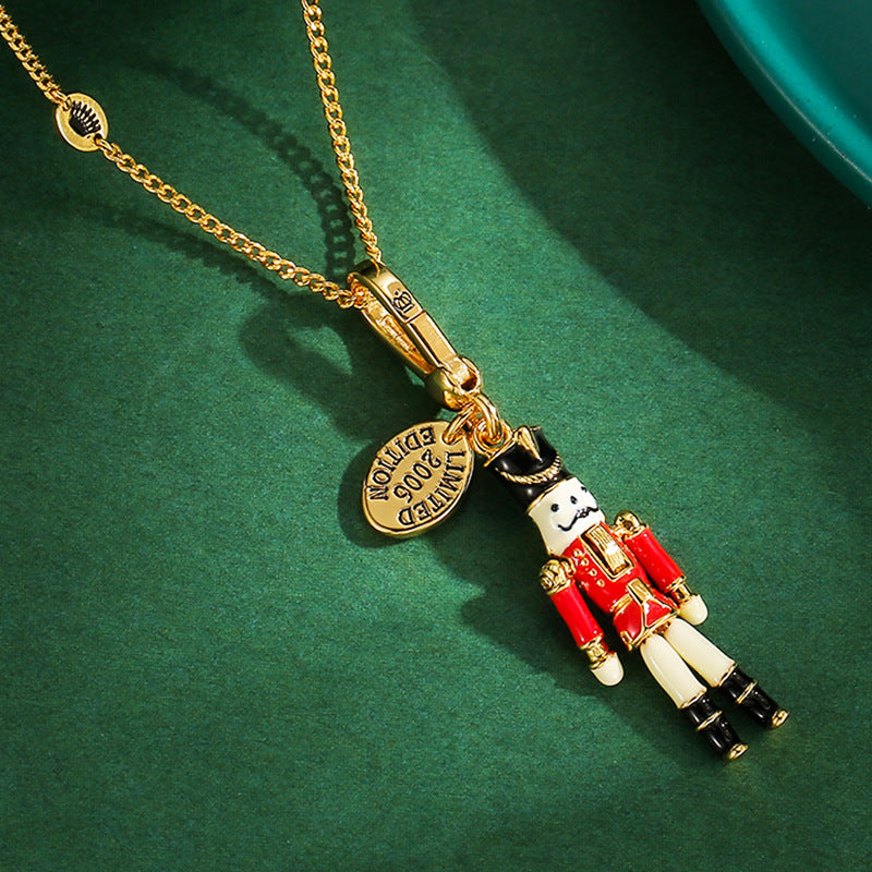 Enamel-Glazed Pendant - Nutcracker