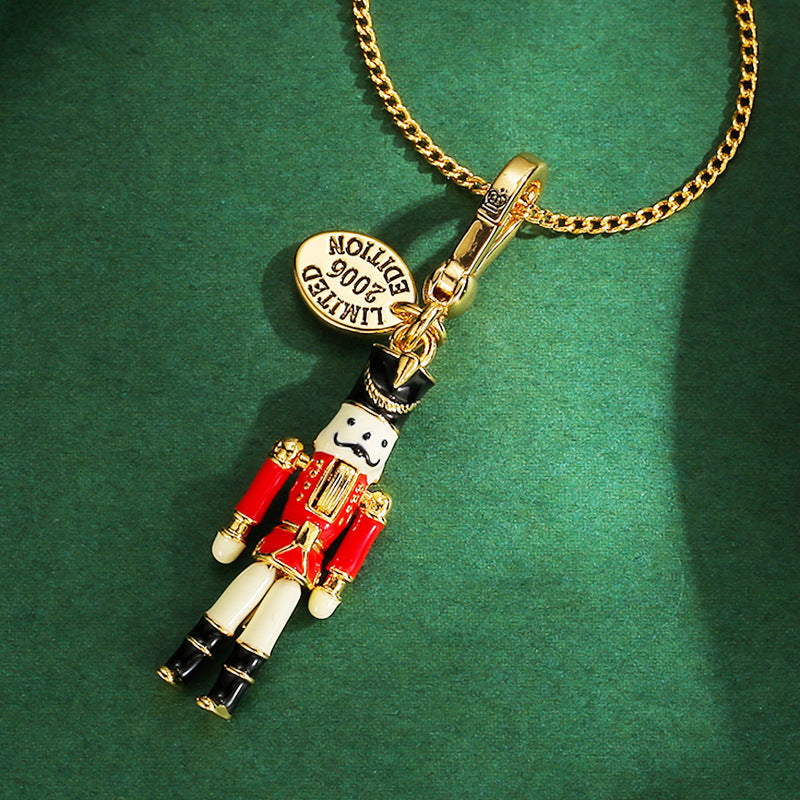 Enamel-Glazed Pendant - Nutcracker