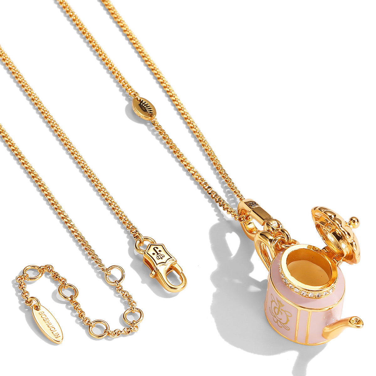 Enamel-Glazed Pendant - Teapot