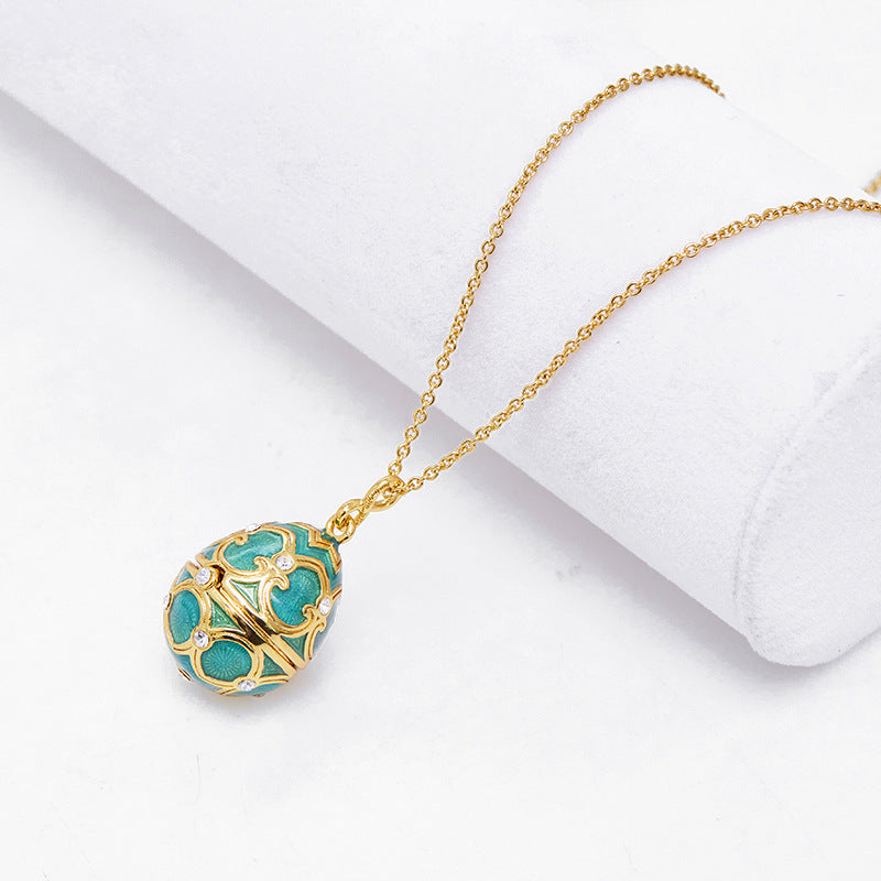 Enamel-Glazed Pendant - Treasure Egg